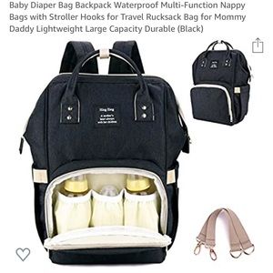 Waterproof organized diaper bag
